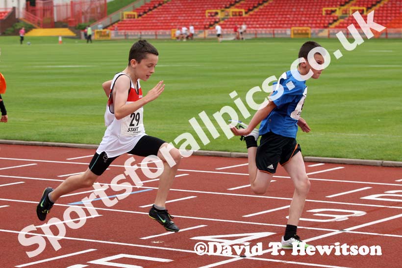 Boys under-11s 60 metres at the Gateshead Tartan Games Open.